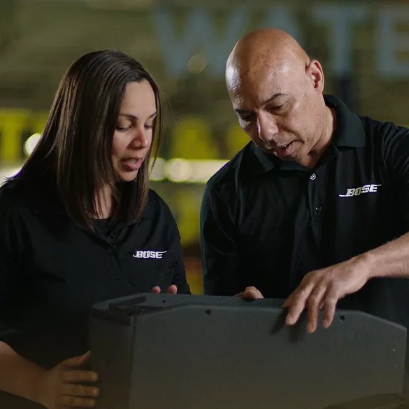 Bose employees in the office.