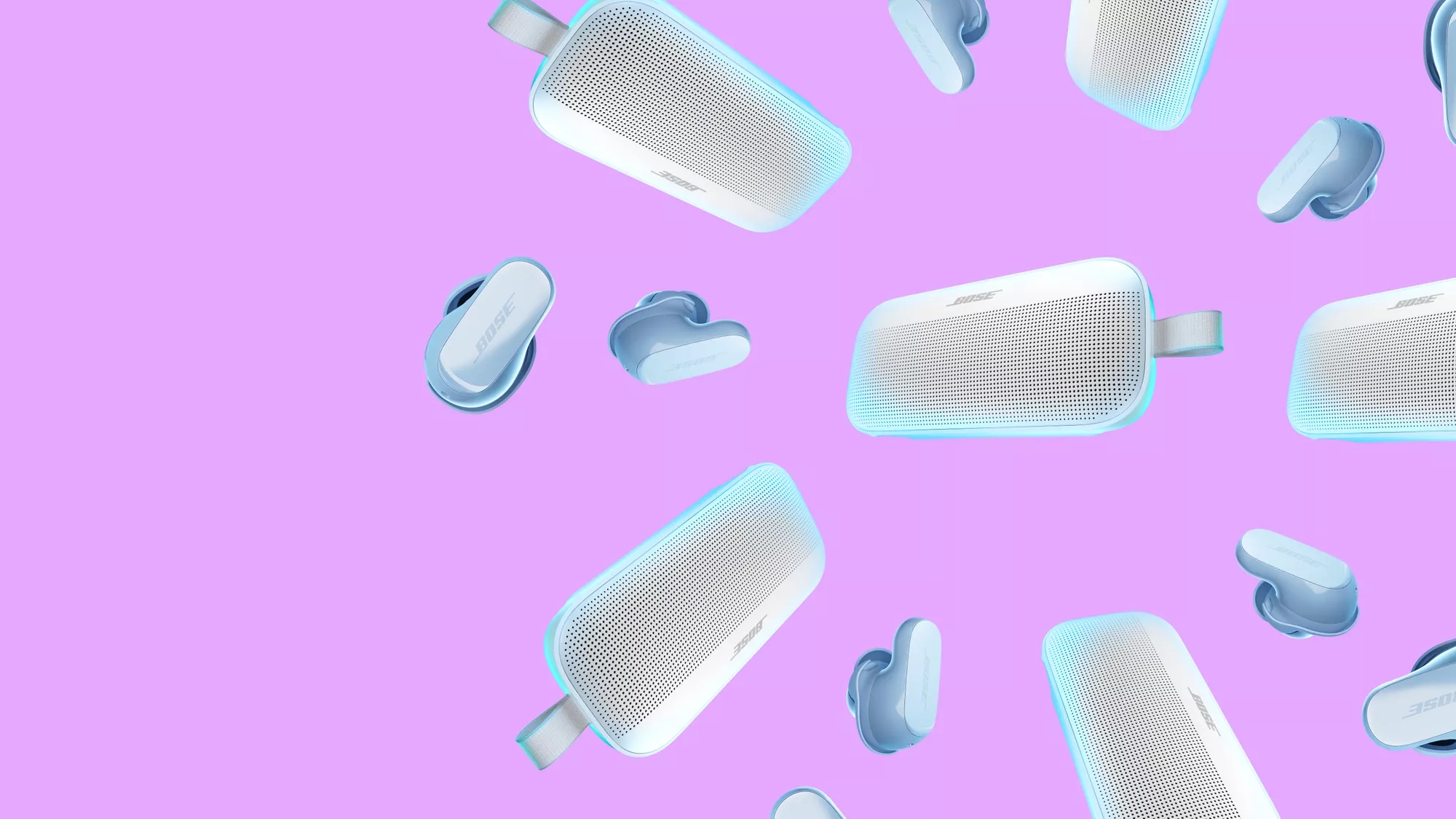 Enceintes Bluetooth Bose SoundLink Flex et &eacute;couteurs Bose QuietComfort Ultra